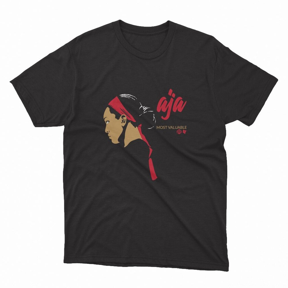 A'ja Wilson - Most Valuable A'ja - Las Vegas Basketball Black T-Shirt